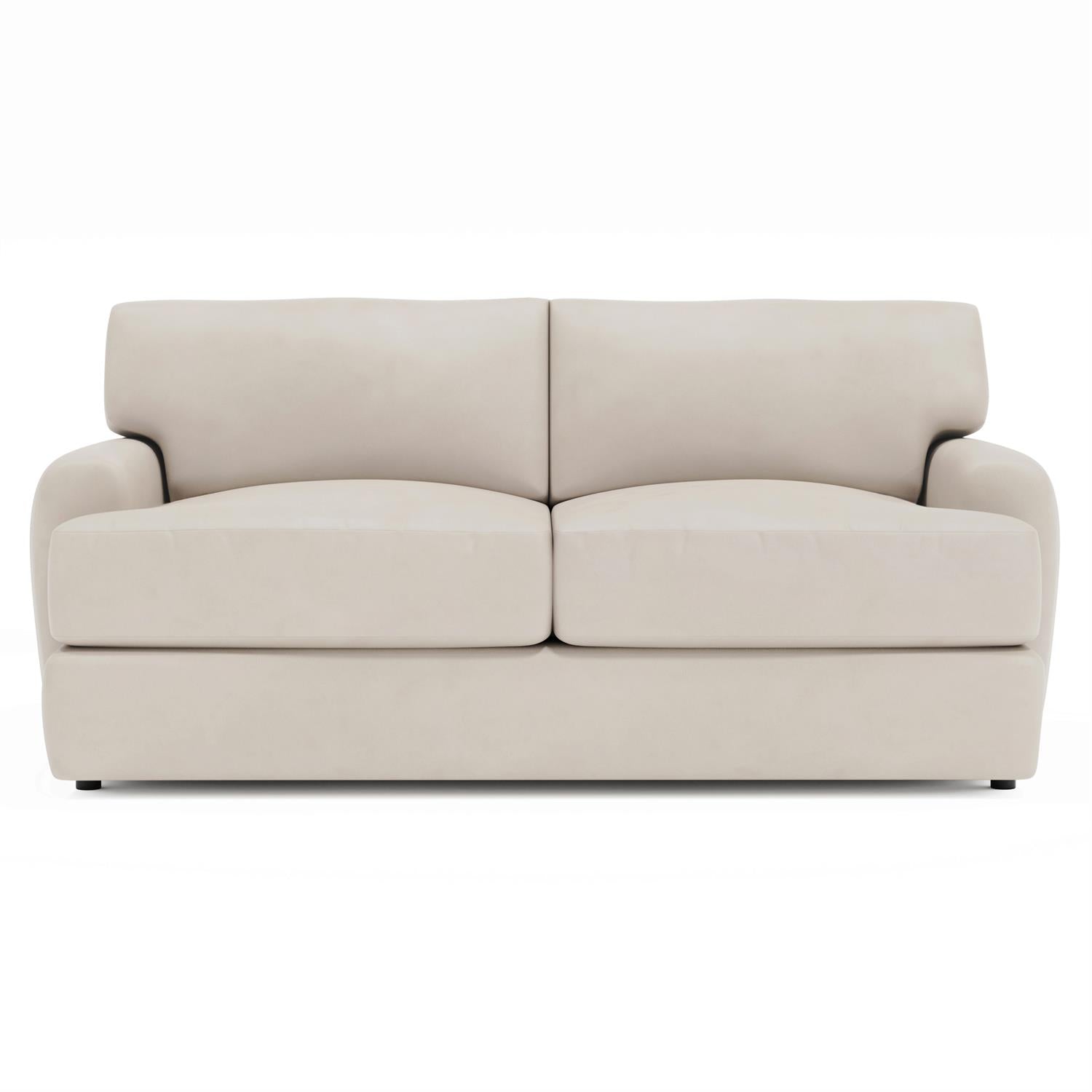 Bernhardt Cameron Leather Loveseat Without Pillows — 1905LY