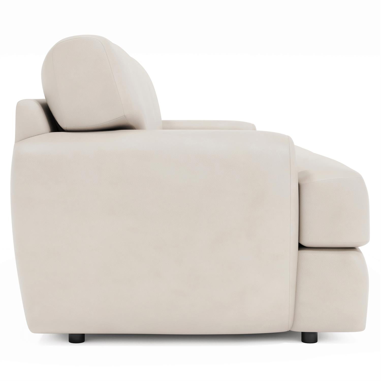 Bernhardt Cameron Leather Loveseat Without Pillows — 1905LY