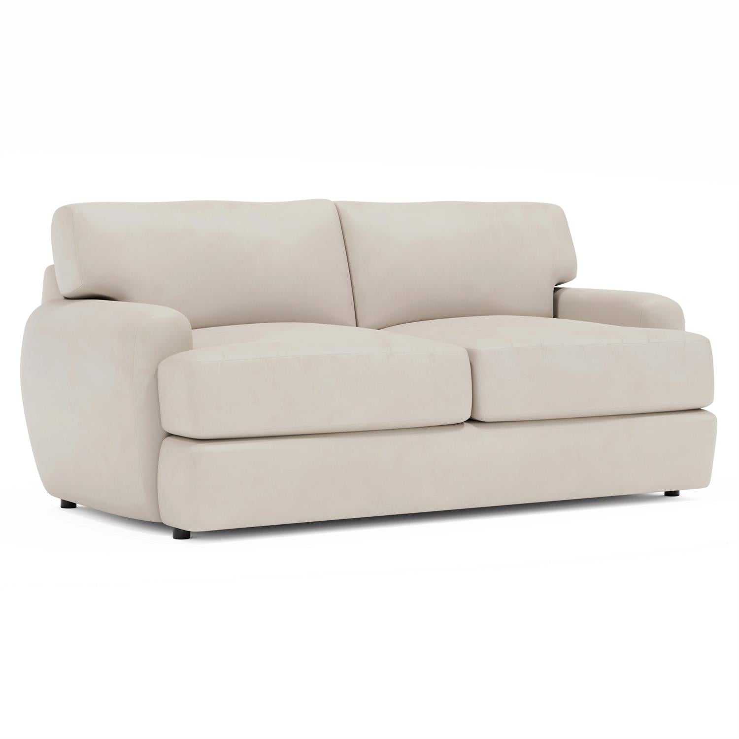 Bernhardt Cameron Leather Loveseat Without Pillows — 1905LY
