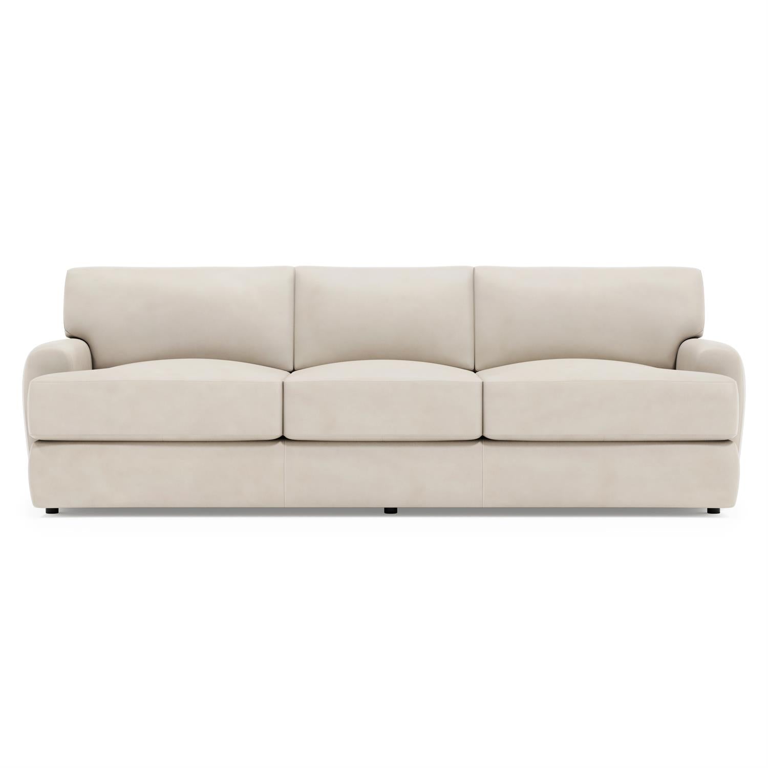 Bernhardt Cameron Leather Sofa Without Pillows — 1907LY