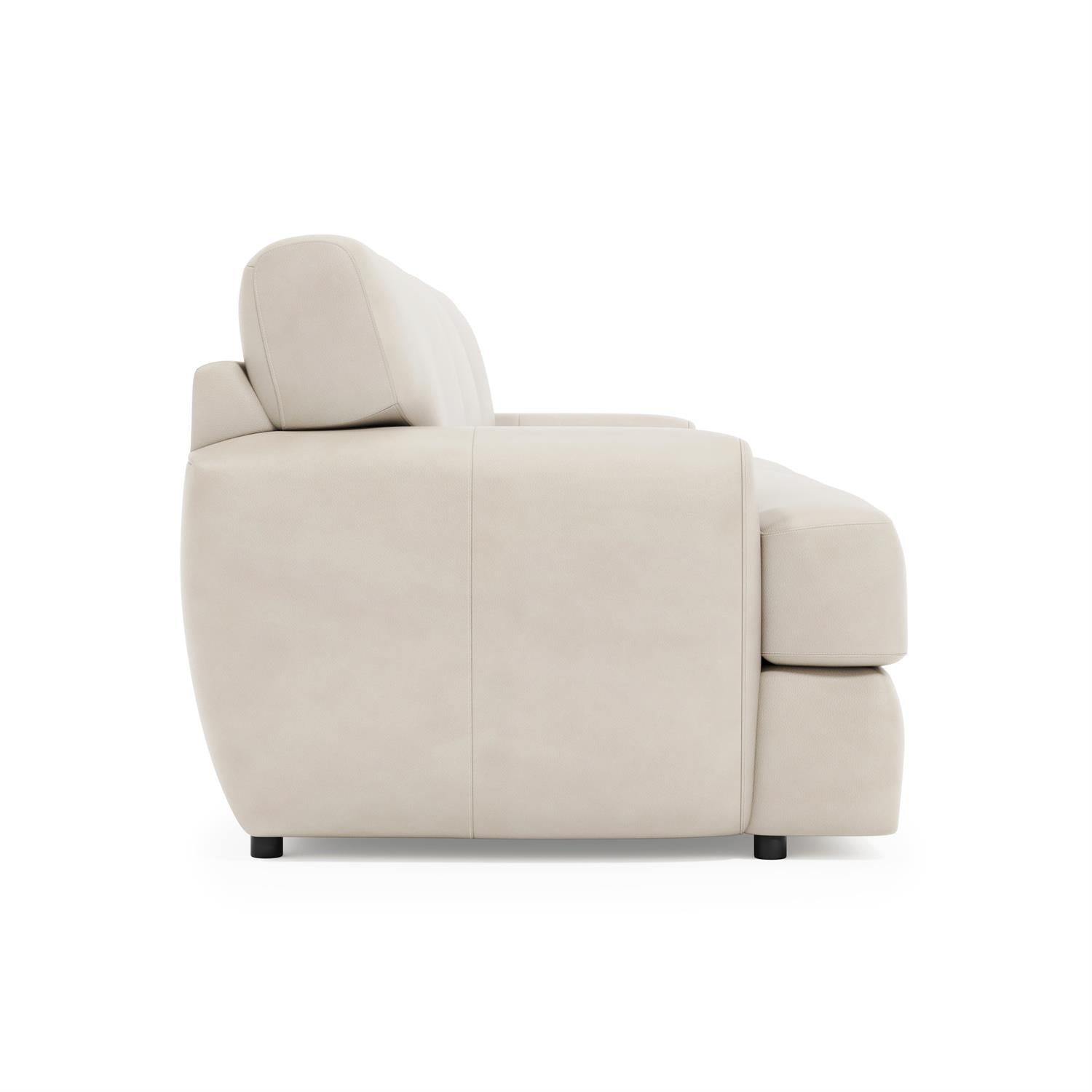 Bernhardt Cameron Leather Sofa Without Pillows — 1907LY