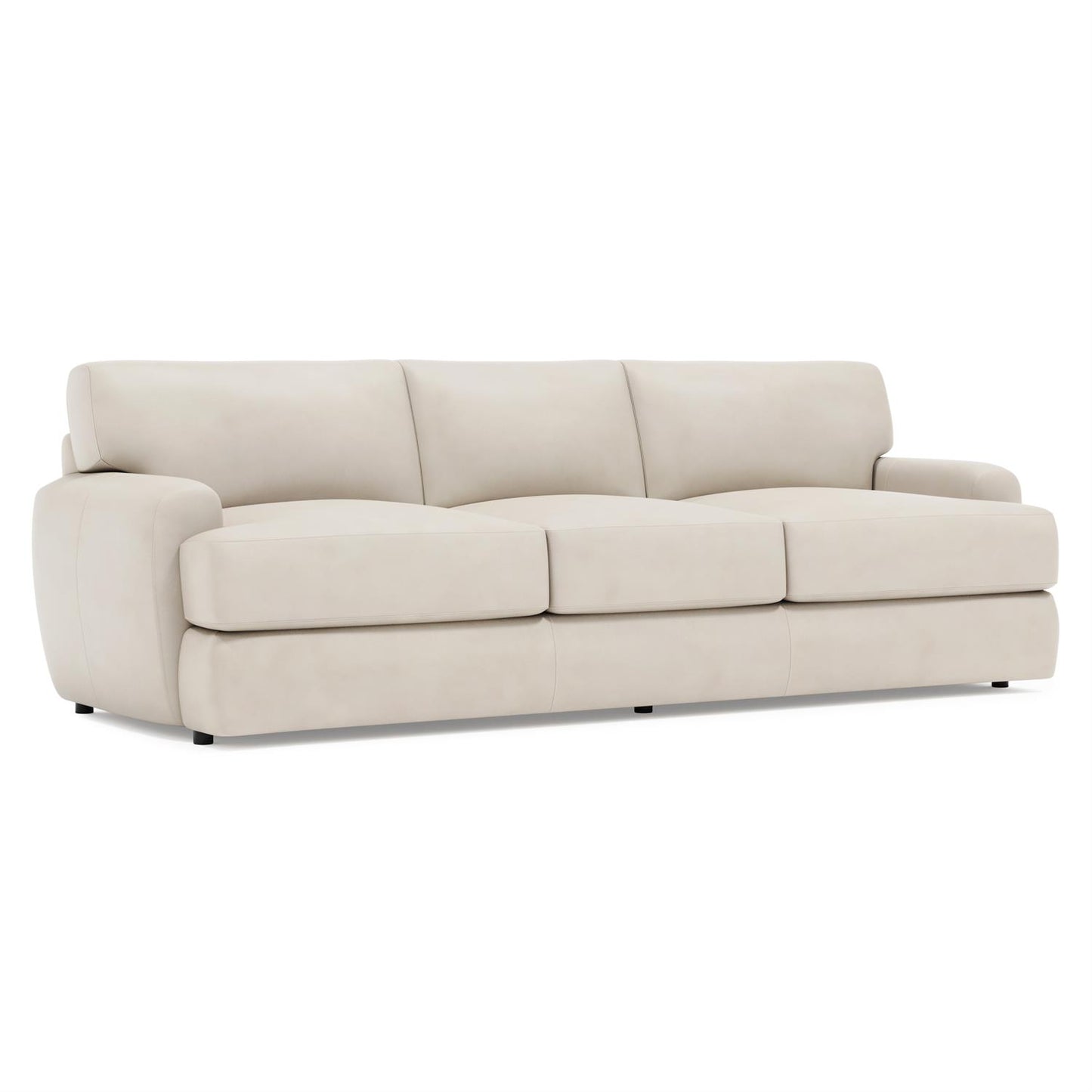Bernhardt Cameron Leather Sofa Without Pillows — 1907LY