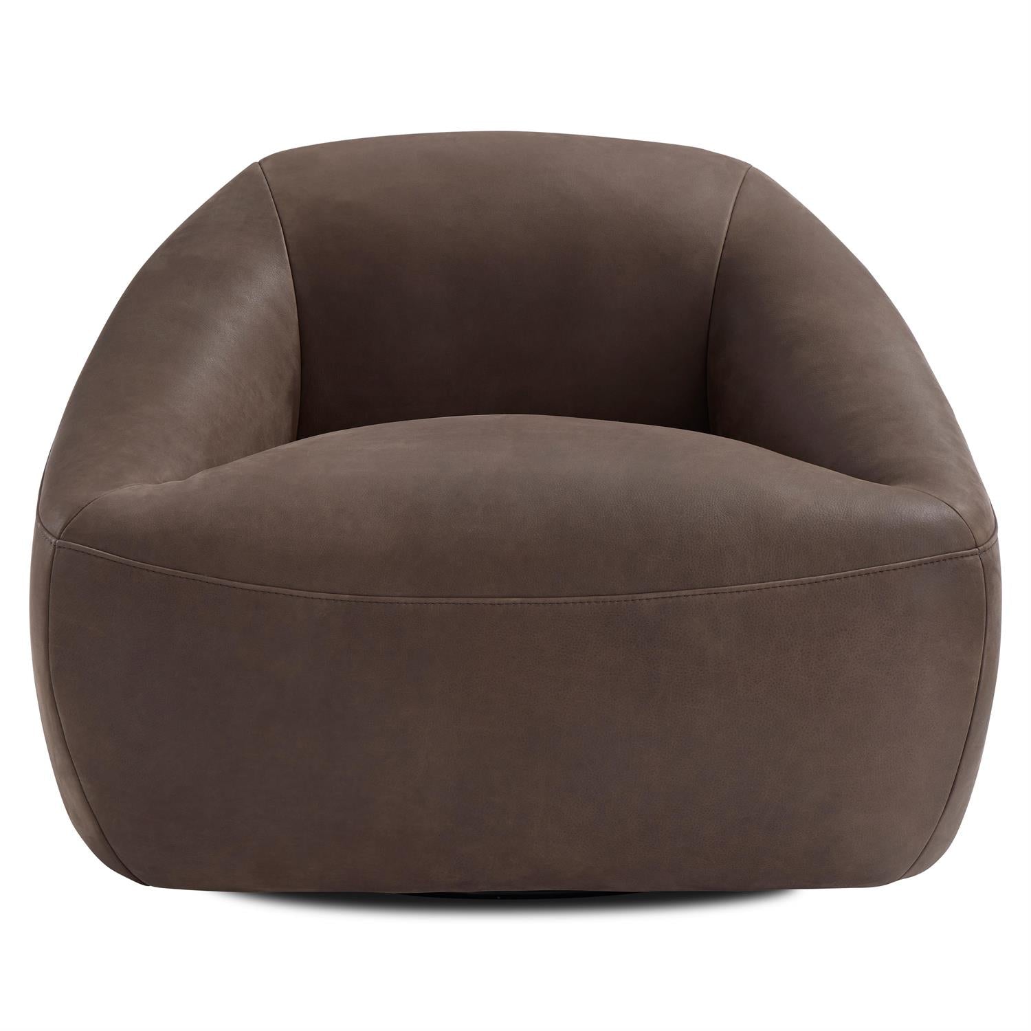 Bernhardt Quincy Leather Swivel Chair — 203SLCO