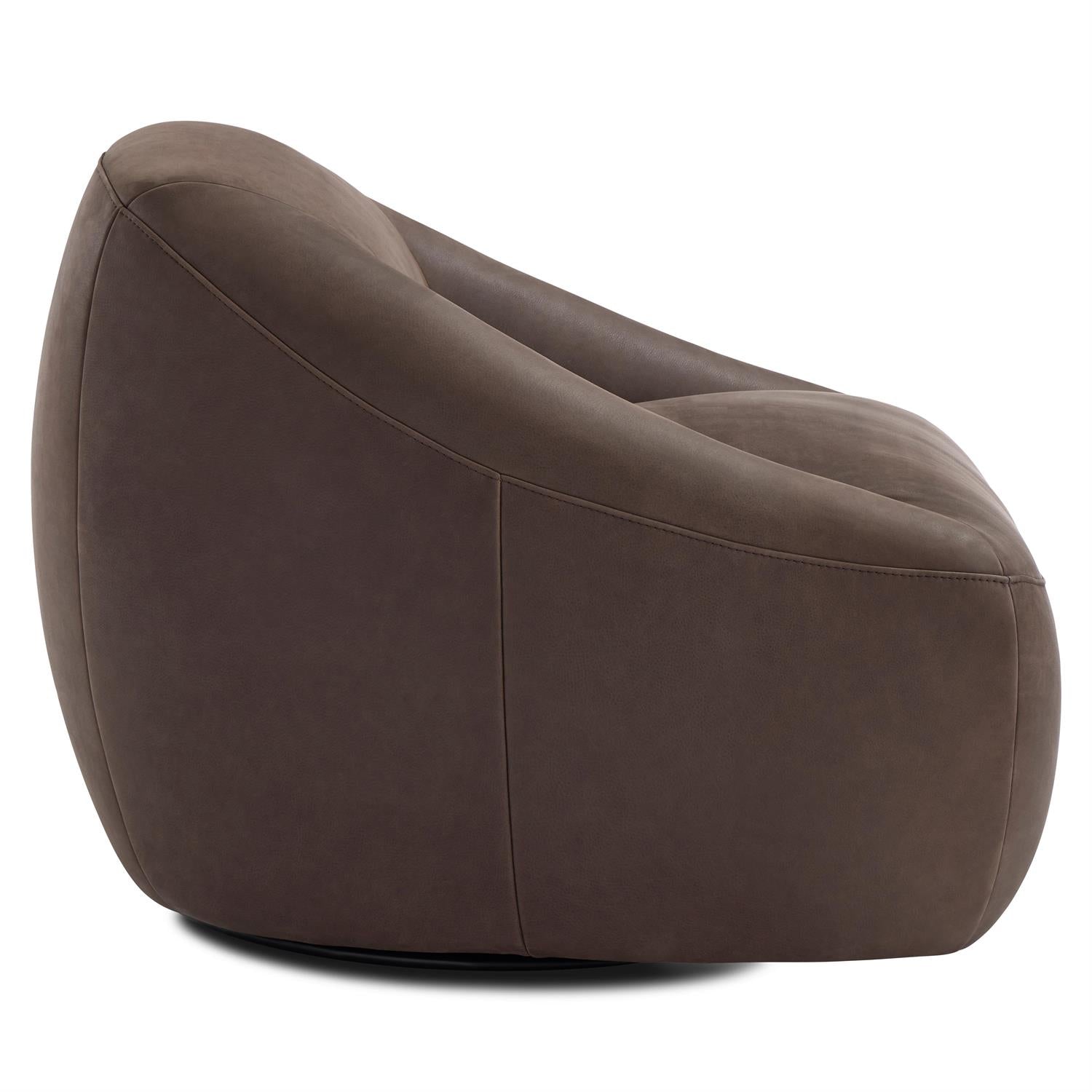 Bernhardt Quincy Leather Swivel Chair — 203SLCO
