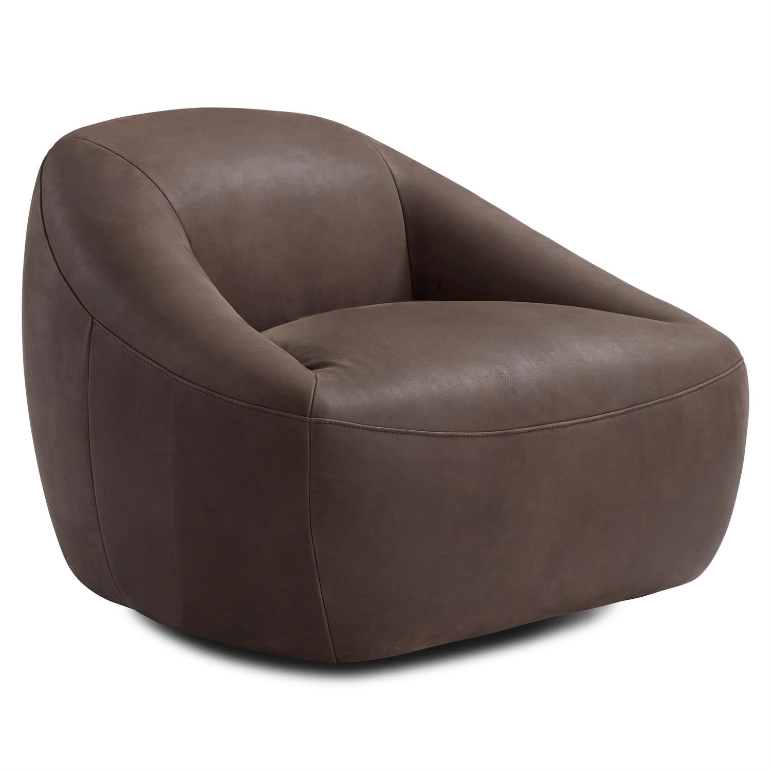 Bernhardt Quincy Leather Swivel Chair — 203SLCO