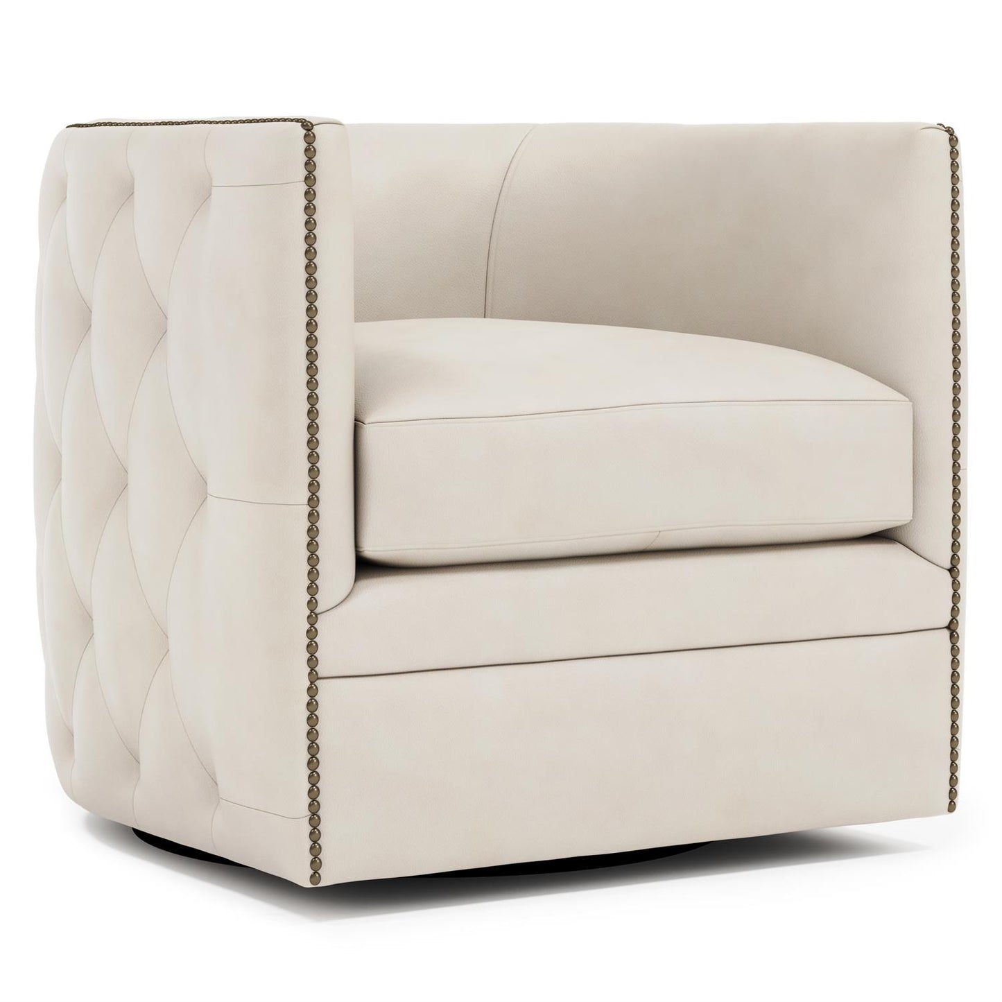 Bernhardt Palazzo Leather Swivel Chair — 212SL