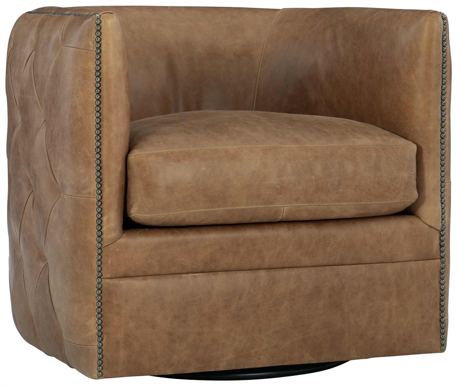 Bernhardt Palazzo Leather Swivel Chair — 212SLCO