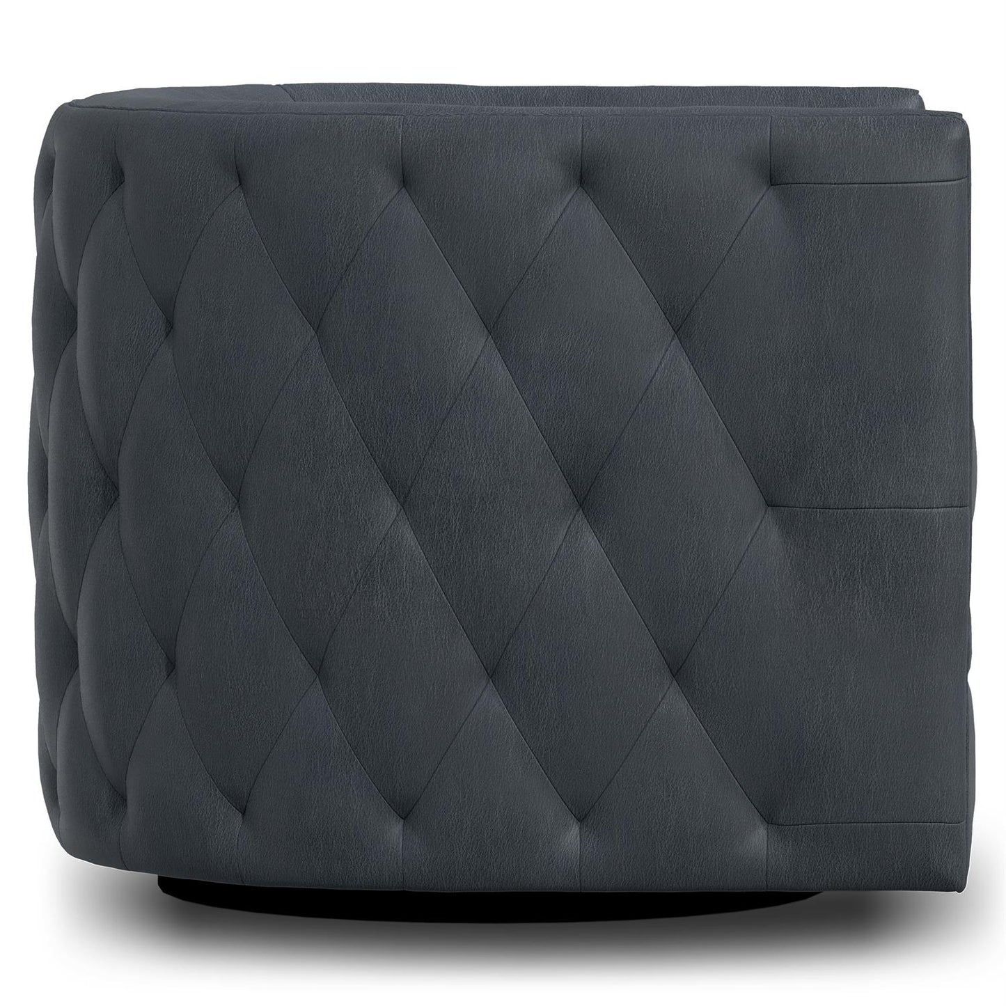 Bernhardt Palazzo Leather Swivel Chair Without Nails — 212SLX