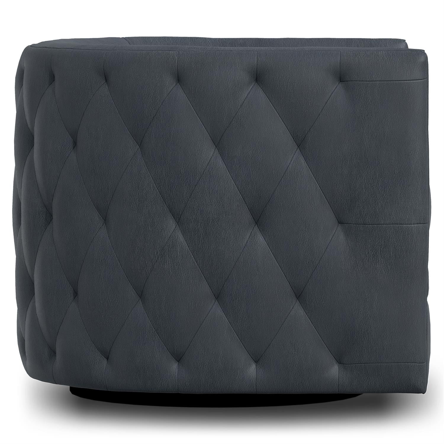 Bernhardt Palazzo Leather Swivel Chair Without Nails — 212SLX