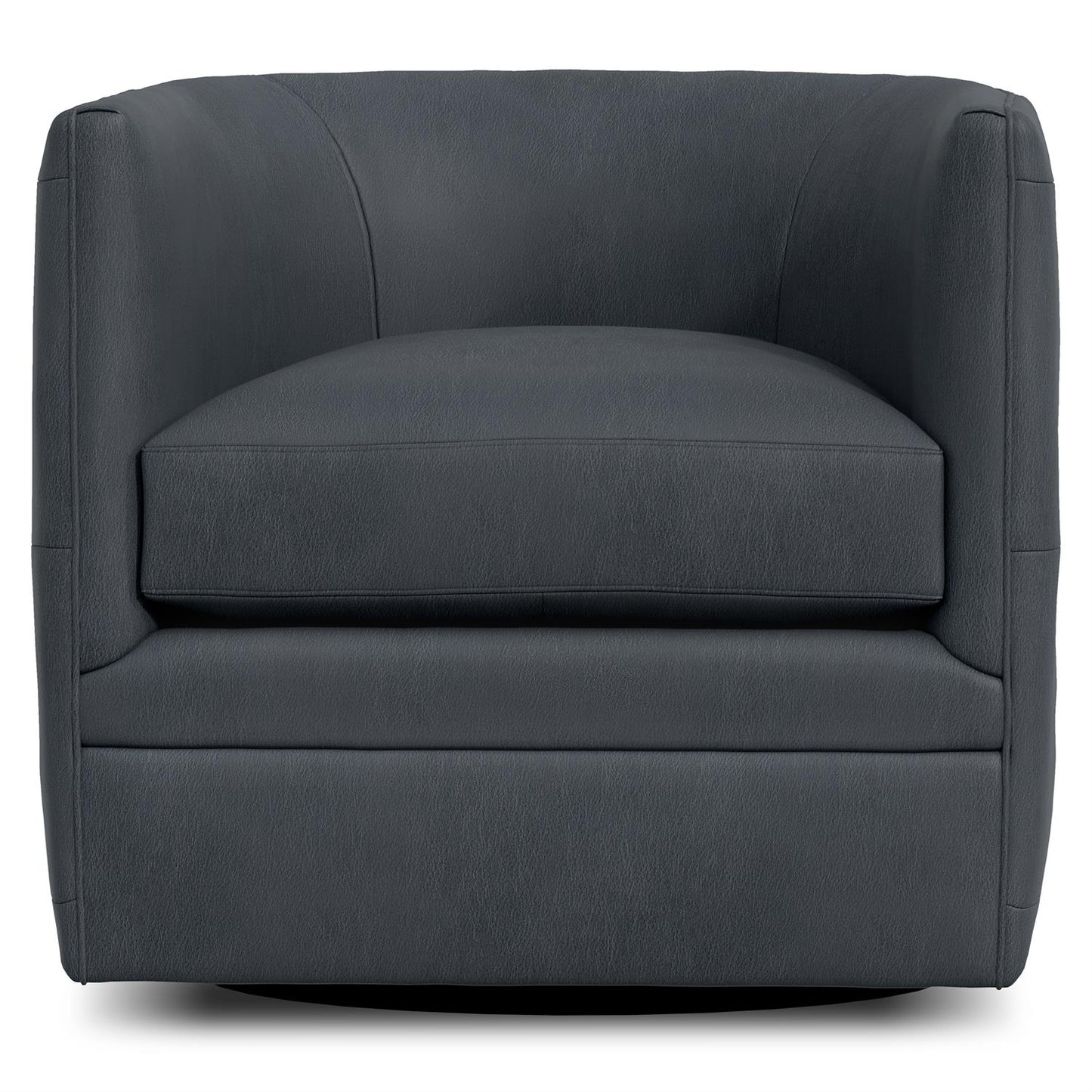 Bernhardt Palazzo Leather Swivel Chair Without Nails — 212SLX