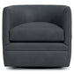 Bernhardt Palazzo Leather Swivel Chair Without Nails — 212SLX