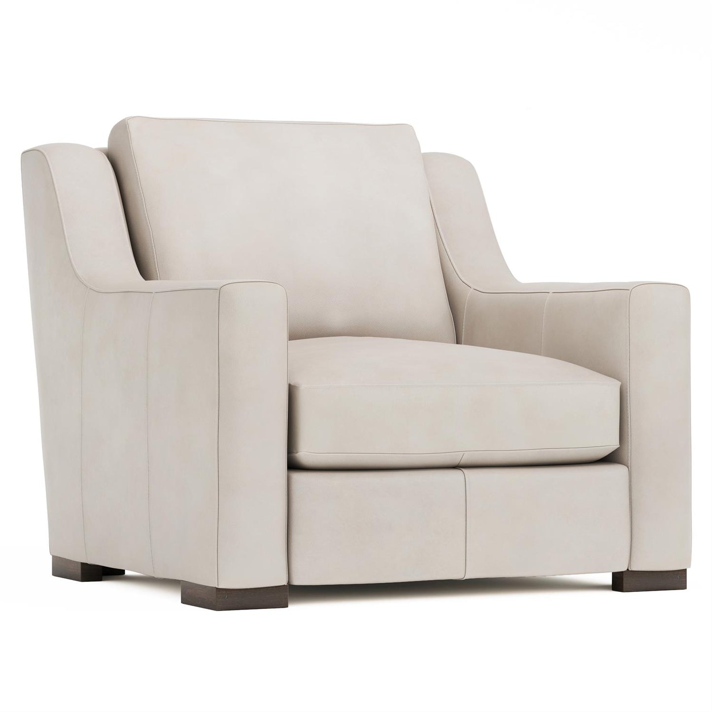 Bernhardt Germain Leather Chair Without Pillows — 2662LY