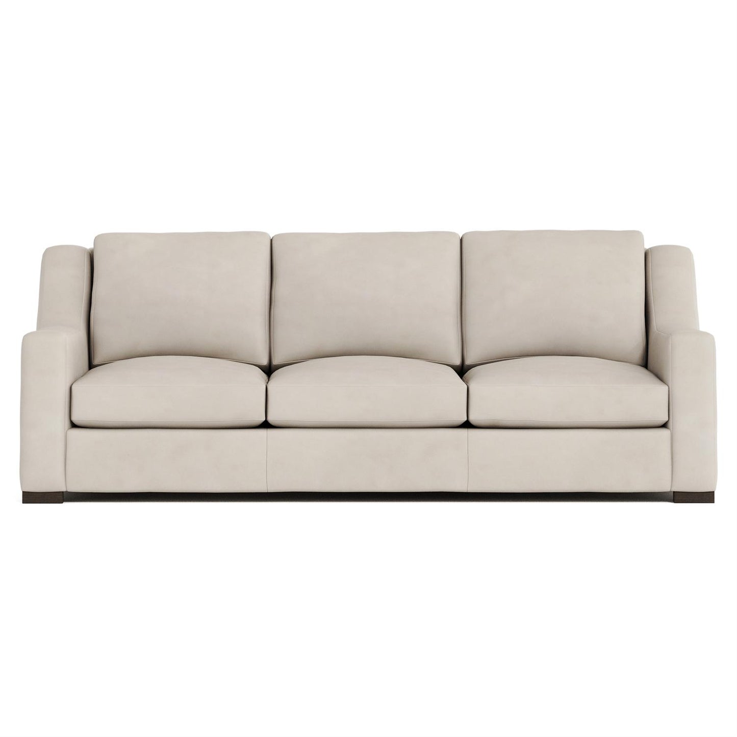 Bernhardt Germain Leather Sofa Without Pillows — 2667LY