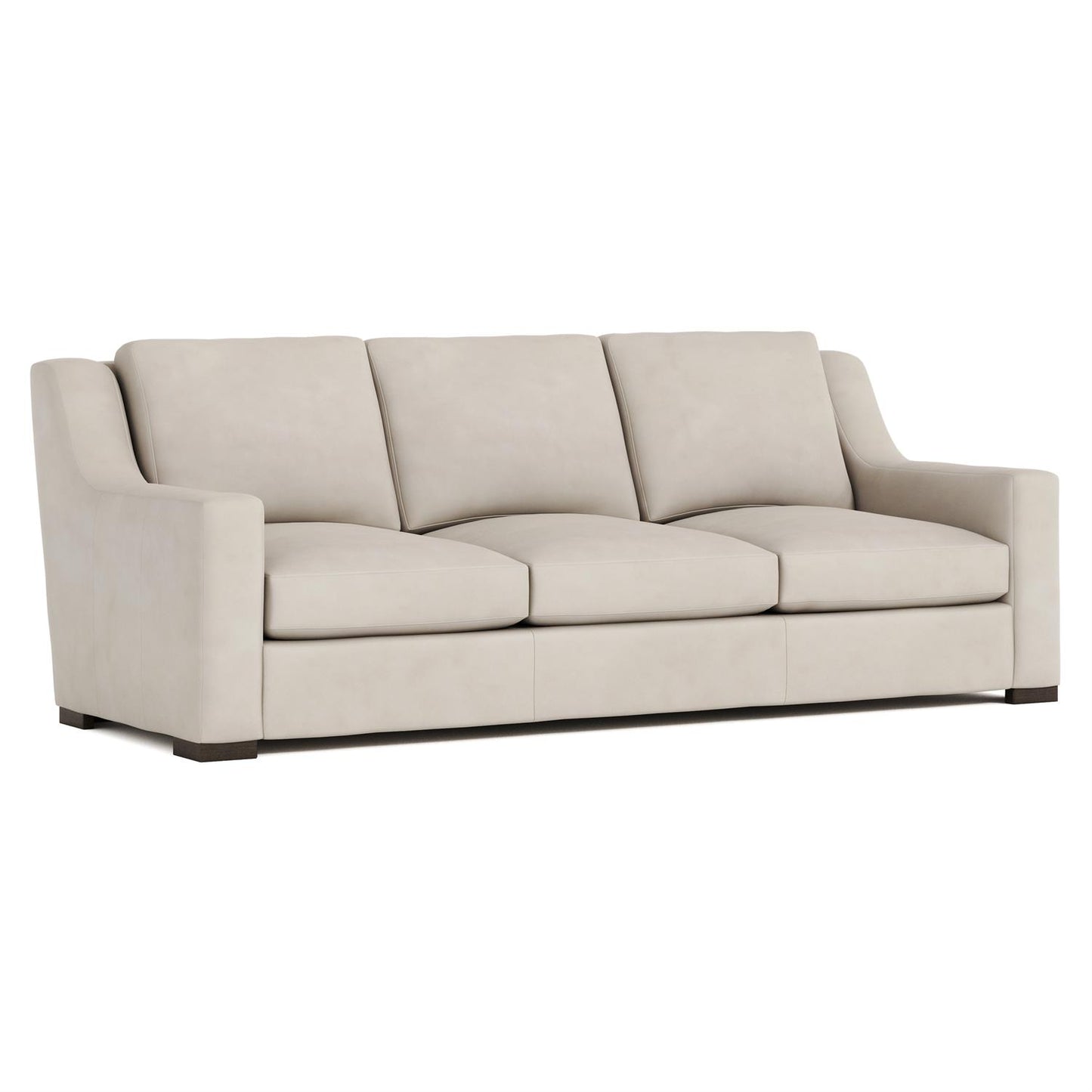 Bernhardt Germain Leather Sofa Without Pillows — 2667LY