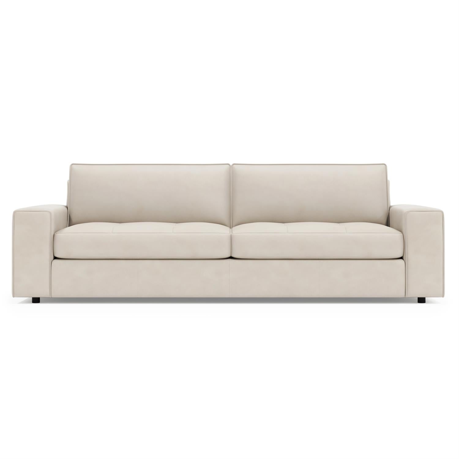 Bernhardt Nest Leather Sofa Without Pillows — 3327LY