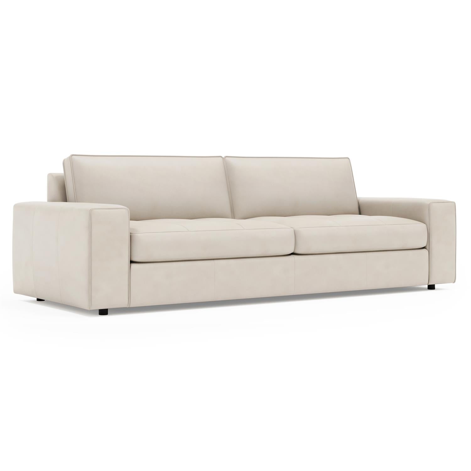 Bernhardt Nest Leather Sofa Without Pillows — 3327LY