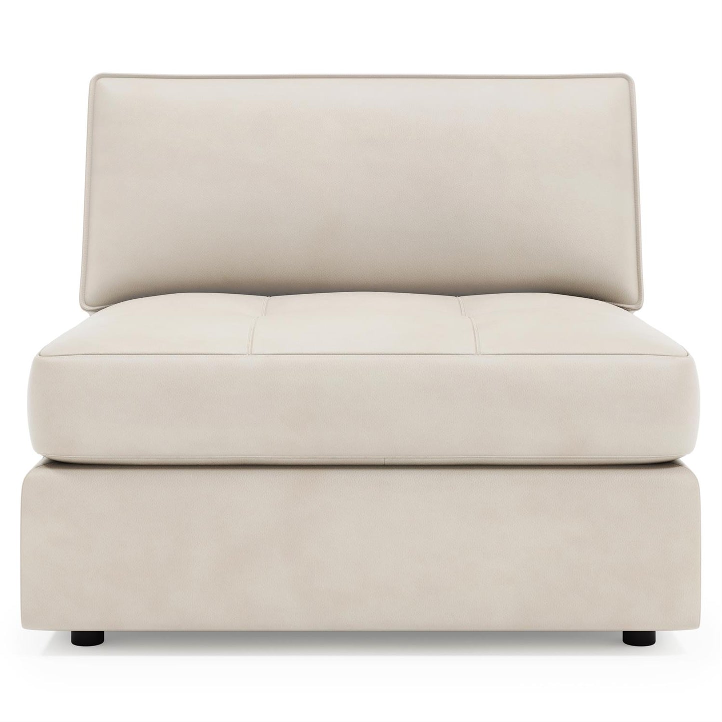 Bernhardt Nest Leather Armless Chair — 3330L