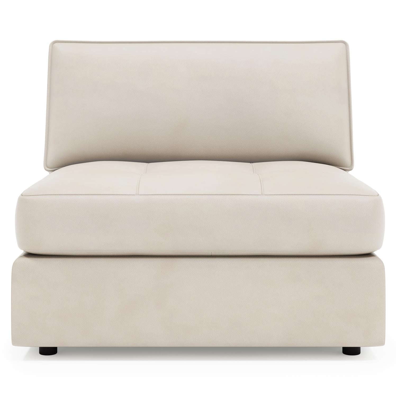 Bernhardt Nest Leather Armless Chair — 3330L