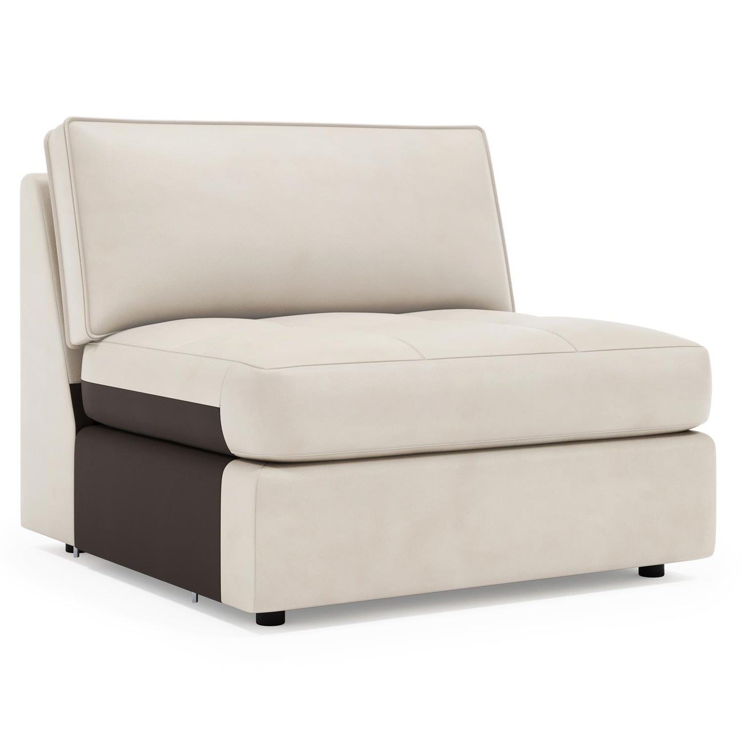 Bernhardt Nest Leather Armless Chair — 3330L