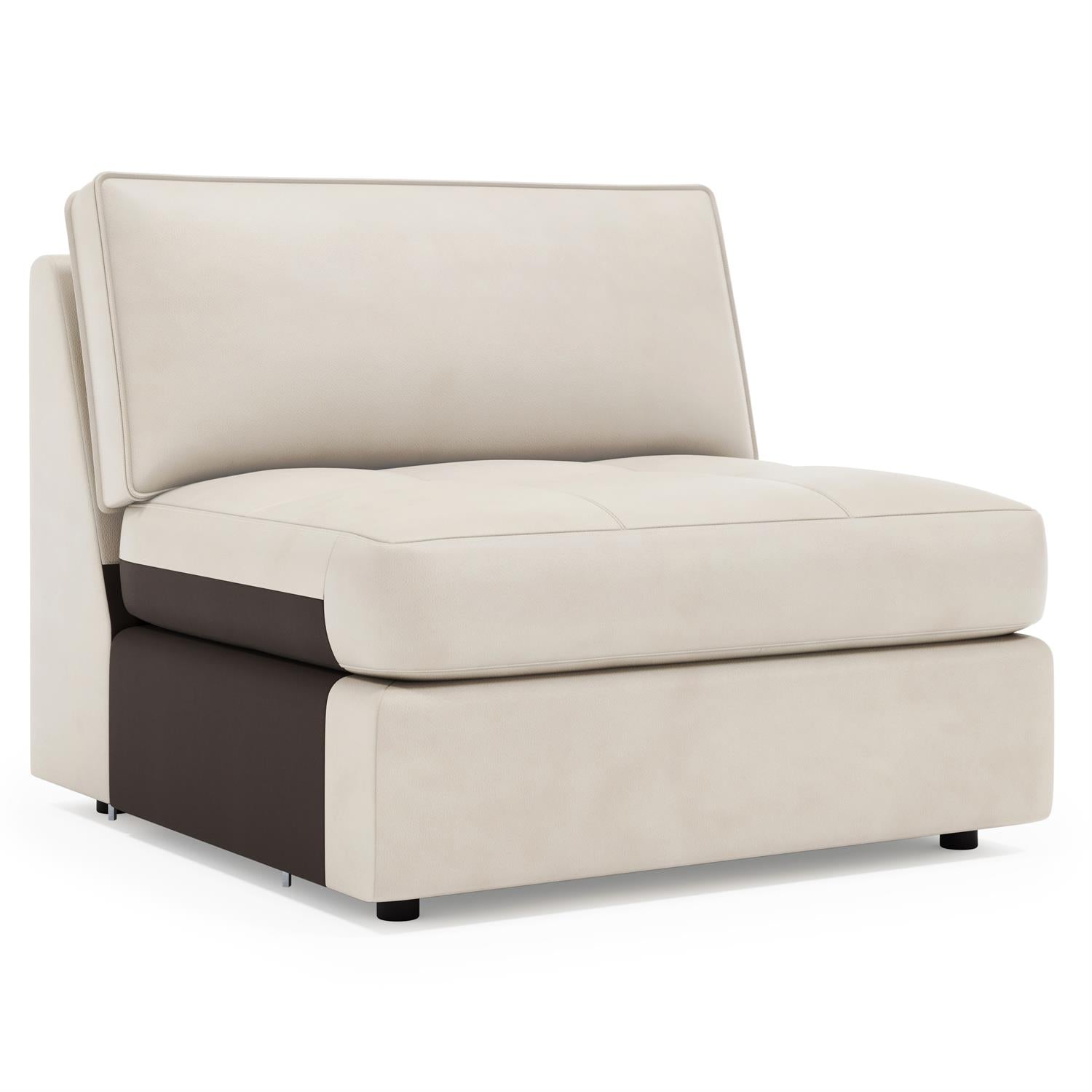 Bernhardt Nest Leather Armless Chair — 3330L