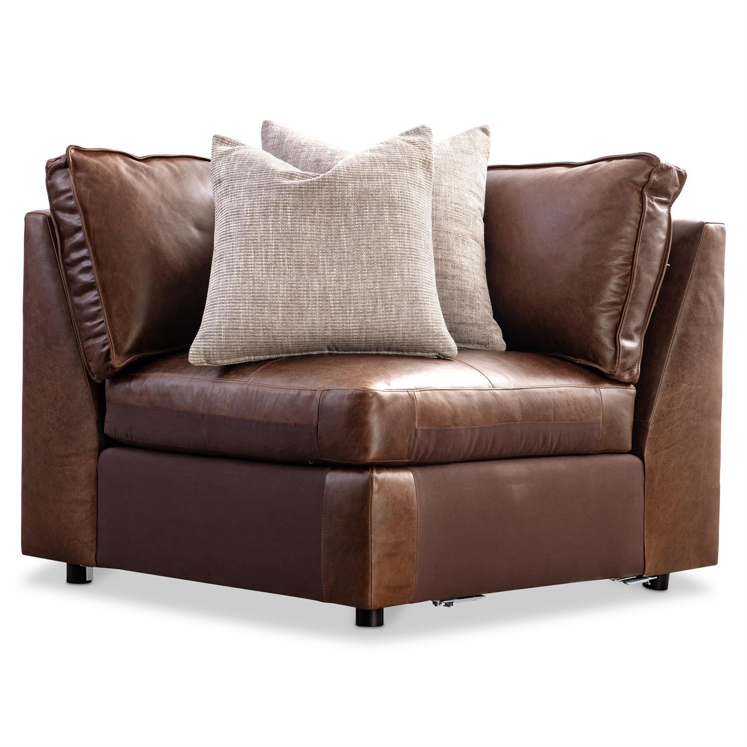 Bernhardt Nest Leather Corner Chair — 3332LO