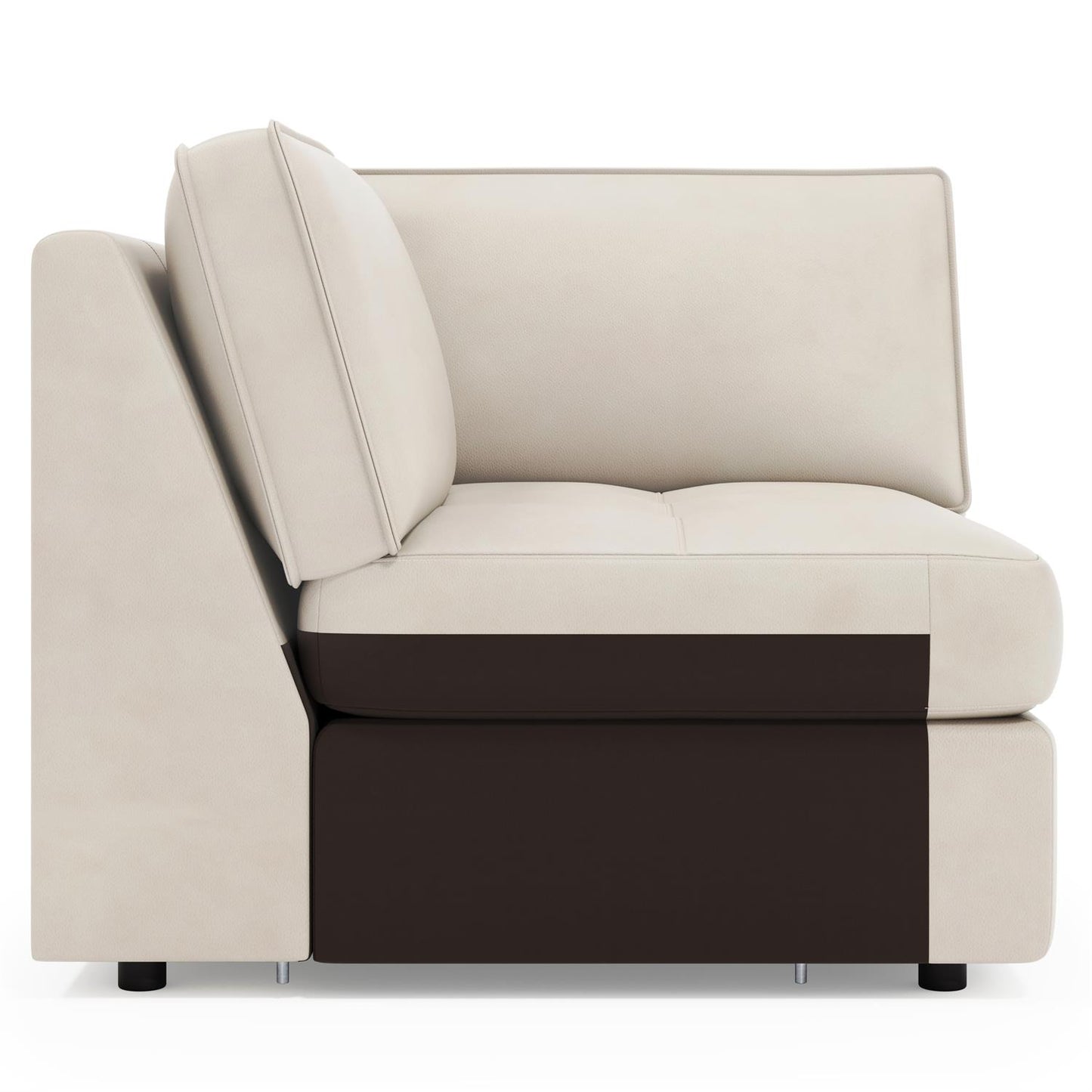 Bernhardt Nest Leather Corner Chair Without Pillows — 3332LY