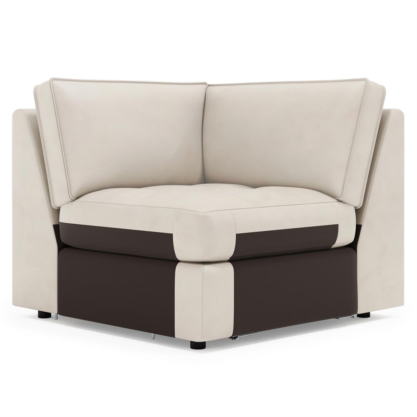 Bernhardt Nest Leather Corner Chair Without Pillows — 3332LY