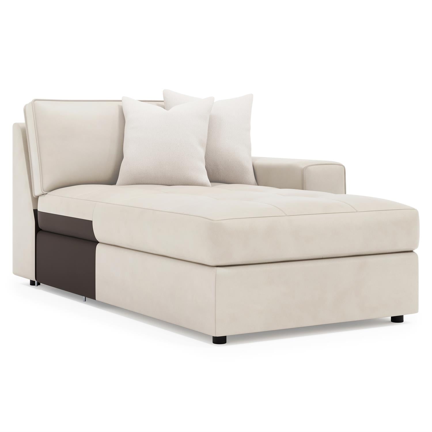 Bernhardt Nest Leather Right Arm Chaise — 3337L