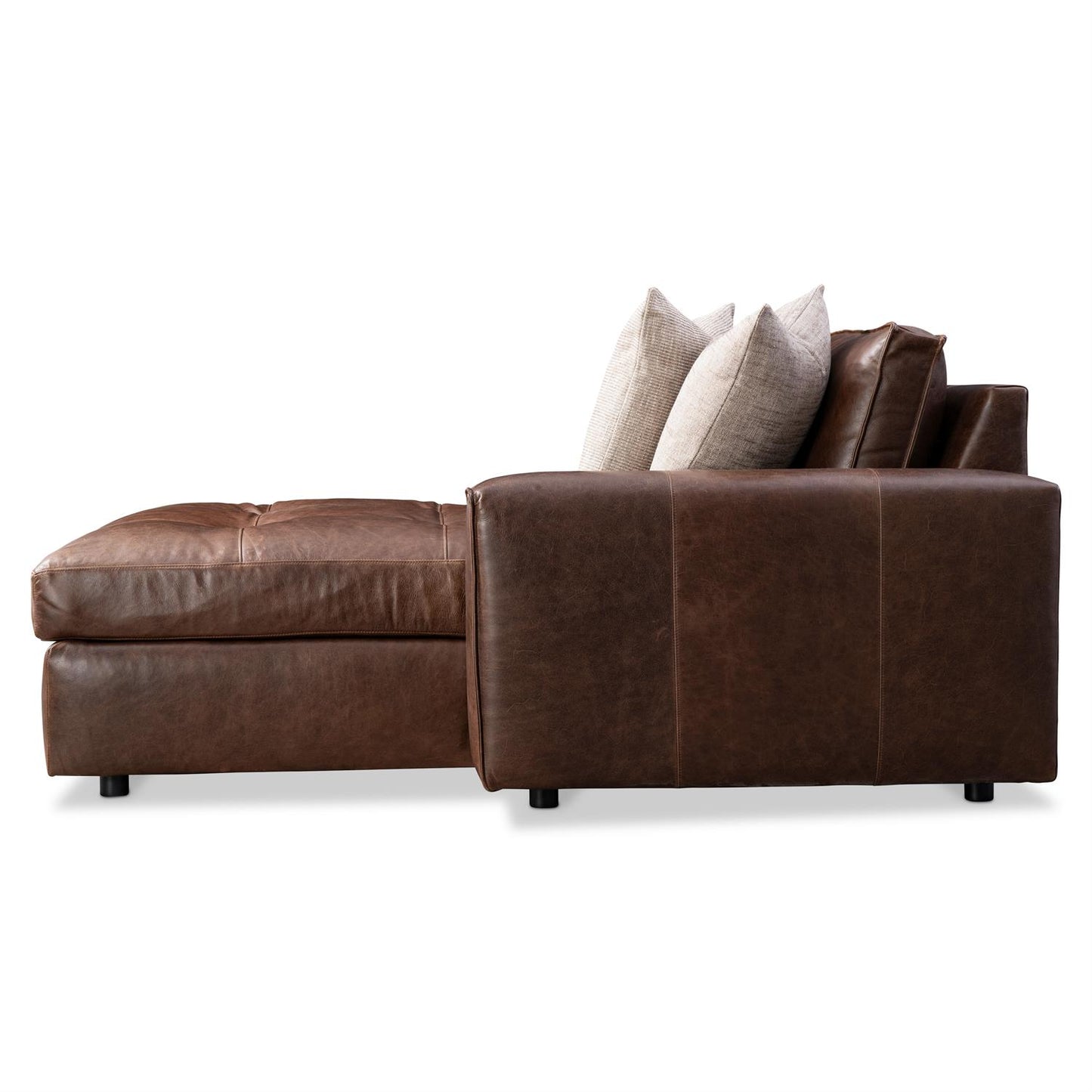Bernhardt Nest Leather Right Arm Chaise — 3337LO