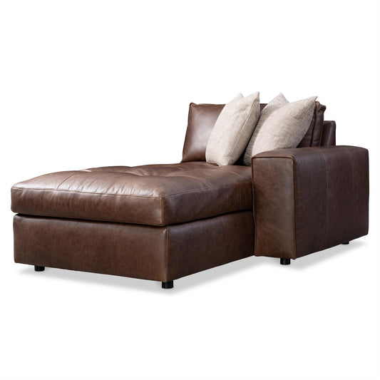 Bernhardt Nest Leather Right Arm Chaise — 3337LO