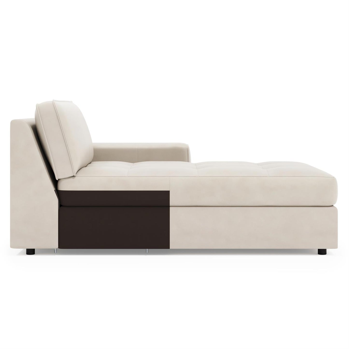 Bernhardt Nest Leather Right Arm Chaise Without Pillows — 3337LY