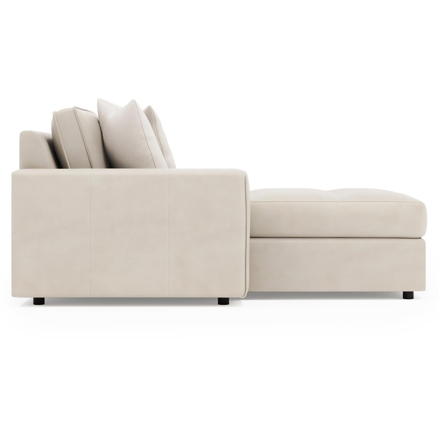 Bernhardt Nest Leather Left Arm Chaise — 3338L