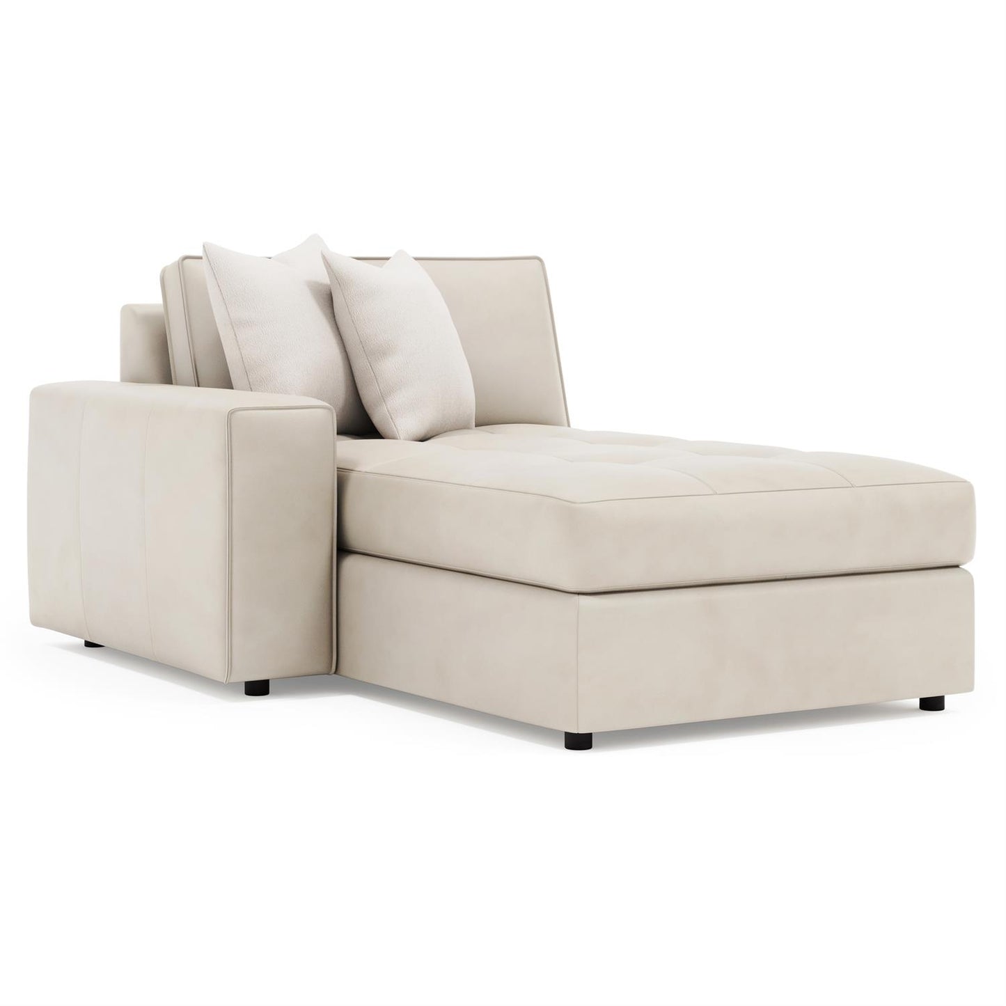 Bernhardt Nest Leather Left Arm Chaise — 3338L