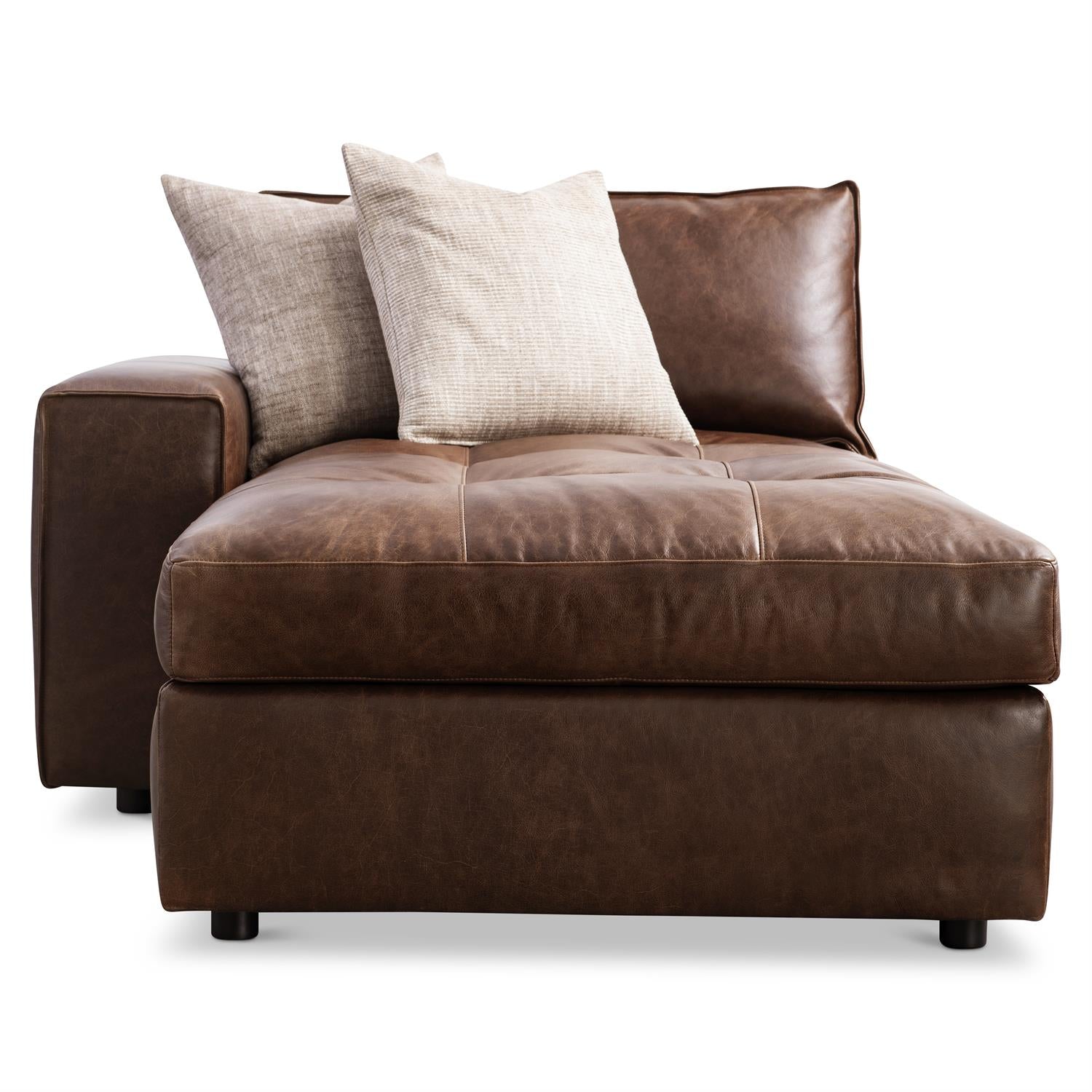 Bernhardt Nest Leather Left Arm Chaise — 3338LO