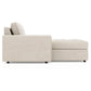 Bernhardt Nest Leather Left Arm Chaise Without Pillows — 3338LY