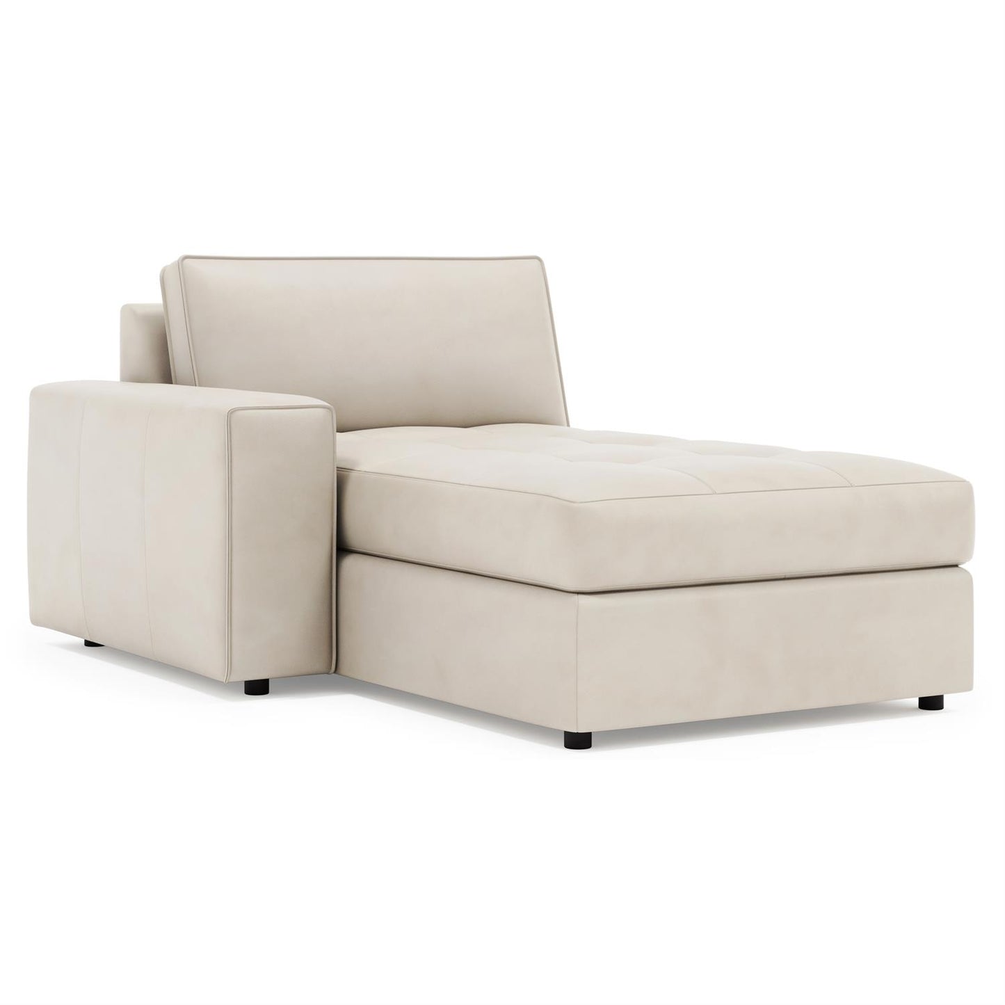 Bernhardt Nest Leather Left Arm Chaise Without Pillows — 3338LY