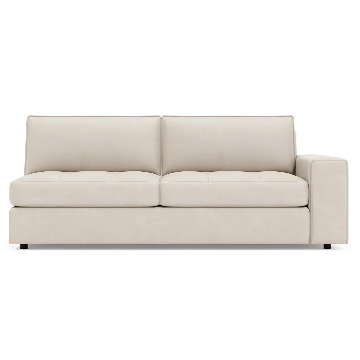 Bernhardt Nest Leather Right Arm Loveseat Without Pillows — 3341LY