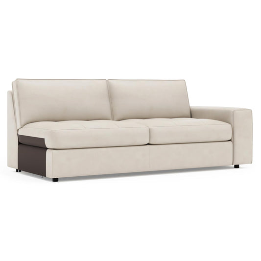 Bernhardt Nest Leather Right Arm Loveseat Without Pillows — 3341LY