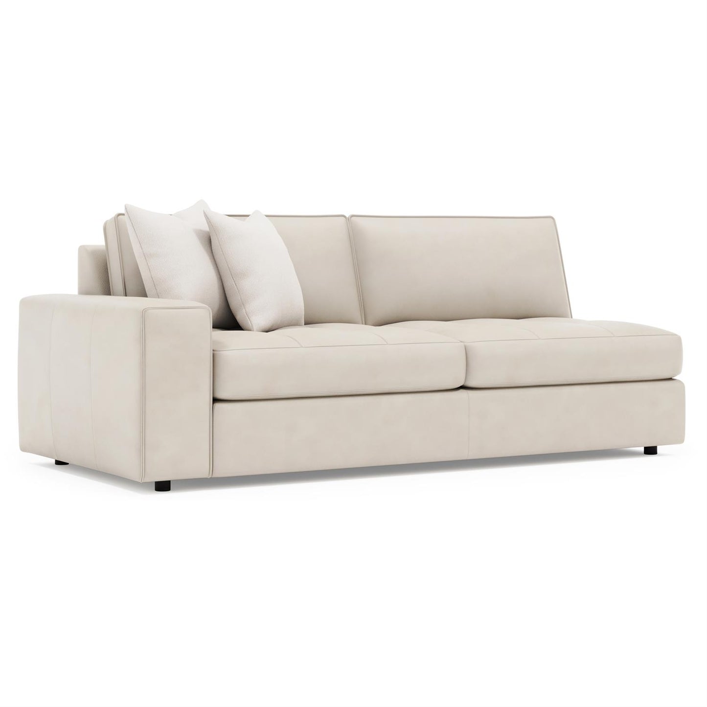 Bernhardt Nest Leather Left Arm Loveseat — 3342L
