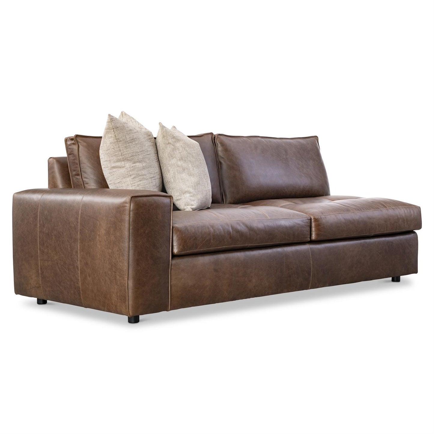 Bernhardt Nest Leather Left Arm Loveseat — 3342LO