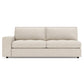 Bernhardt Nest Leather Left Arm Loveseat Without Pillows — 3342LY