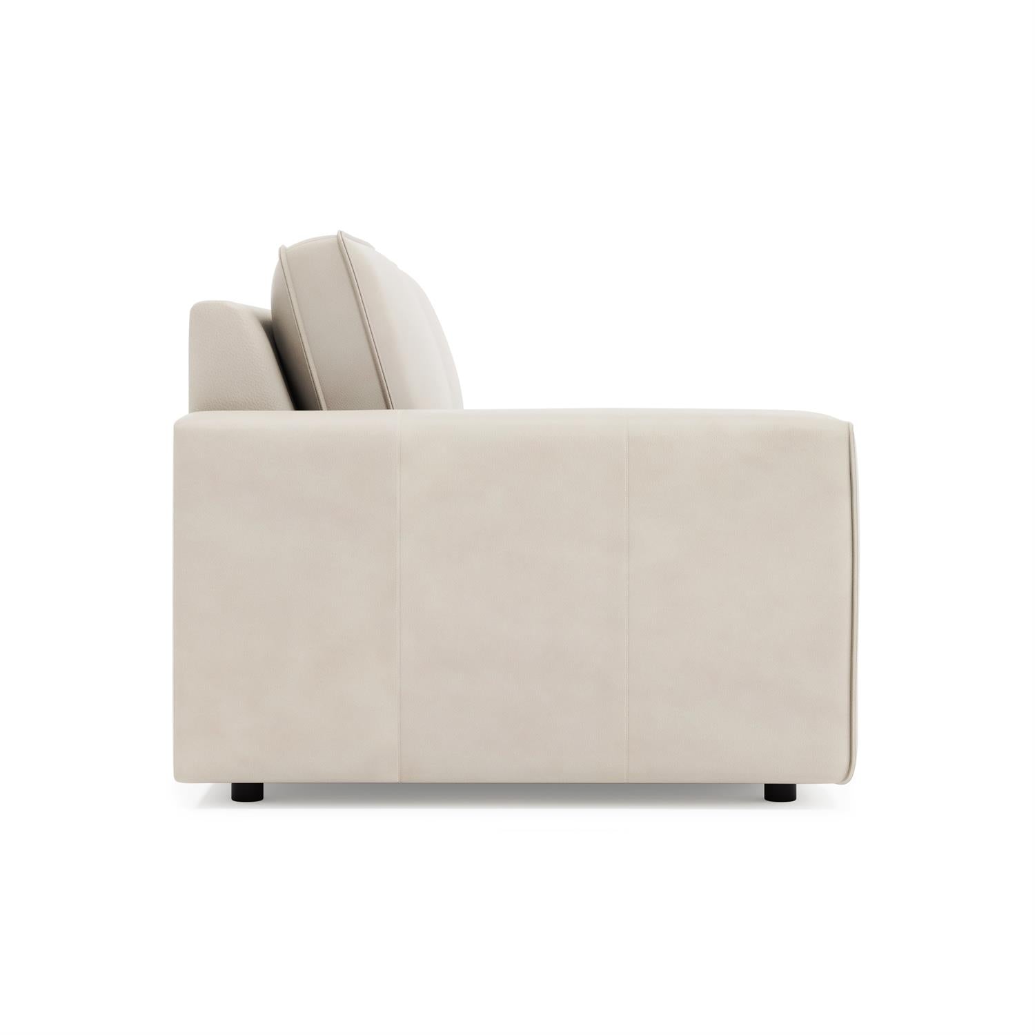 Bernhardt Nest Leather Left Arm Loveseat Without Pillows — 3342LY