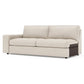 Bernhardt Nest Leather Left Arm Loveseat Without Pillows — 3342LY