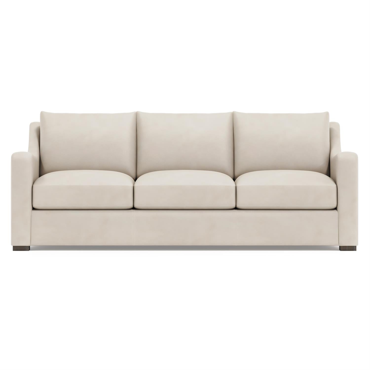 Bernhardt Ventura Leather Sofa Without Pillows — 3516LY