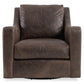 Bernhardt Ventura Leather Swivel Chair — 352SLO