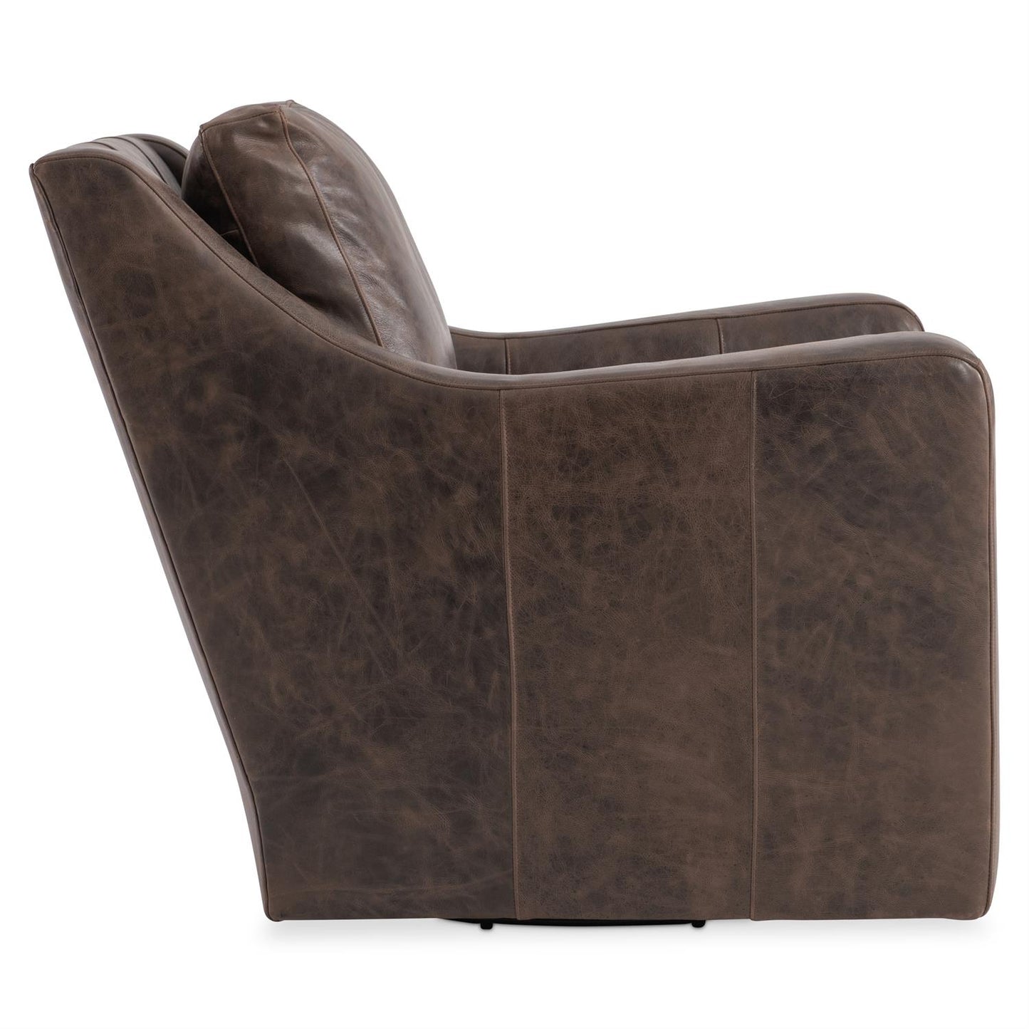 Bernhardt Ventura Leather Swivel Chair — 352SLO