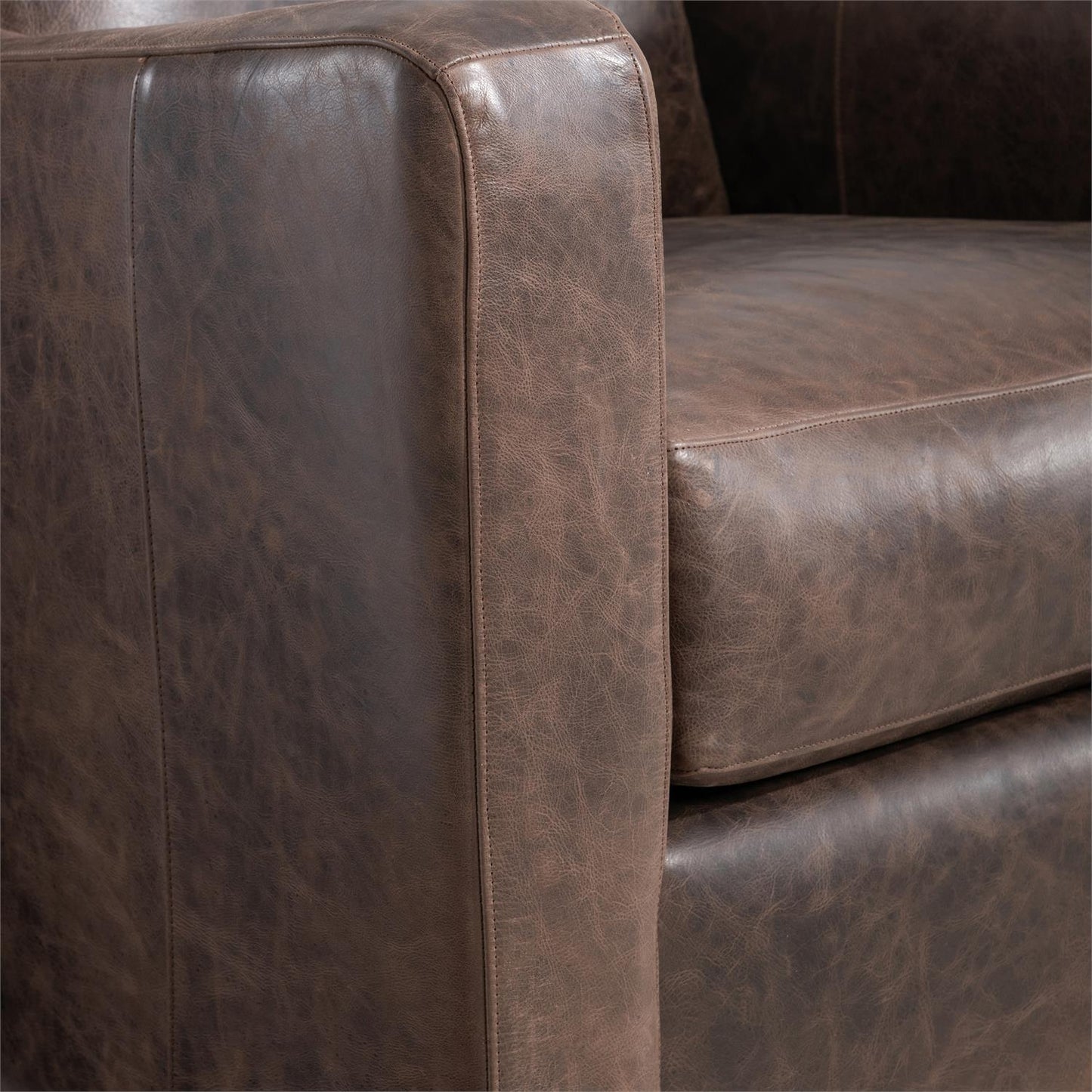 Bernhardt Ventura Leather Swivel Chair — 352SLO