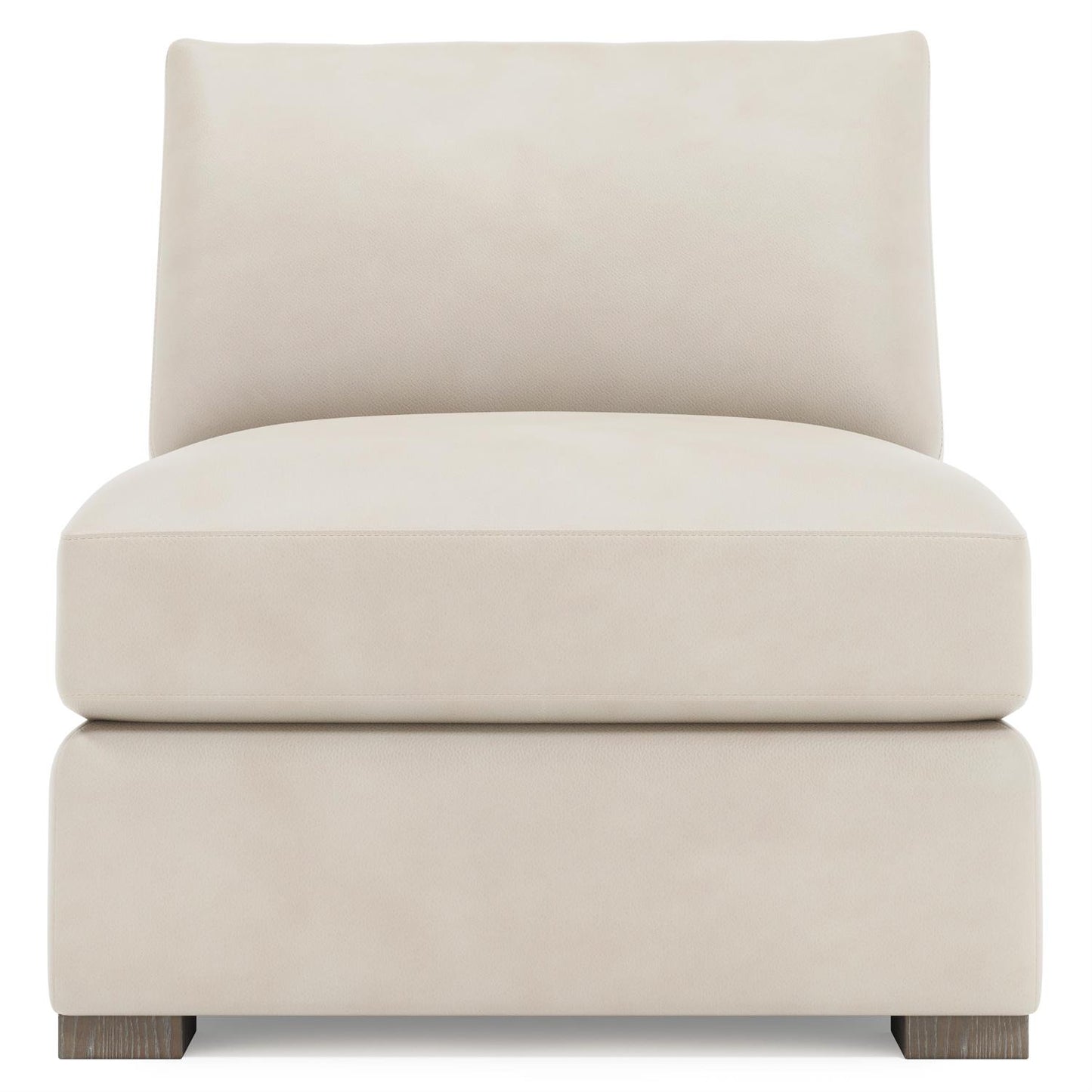 Bernhardt Ventura Leather Armless Chair — 3530L