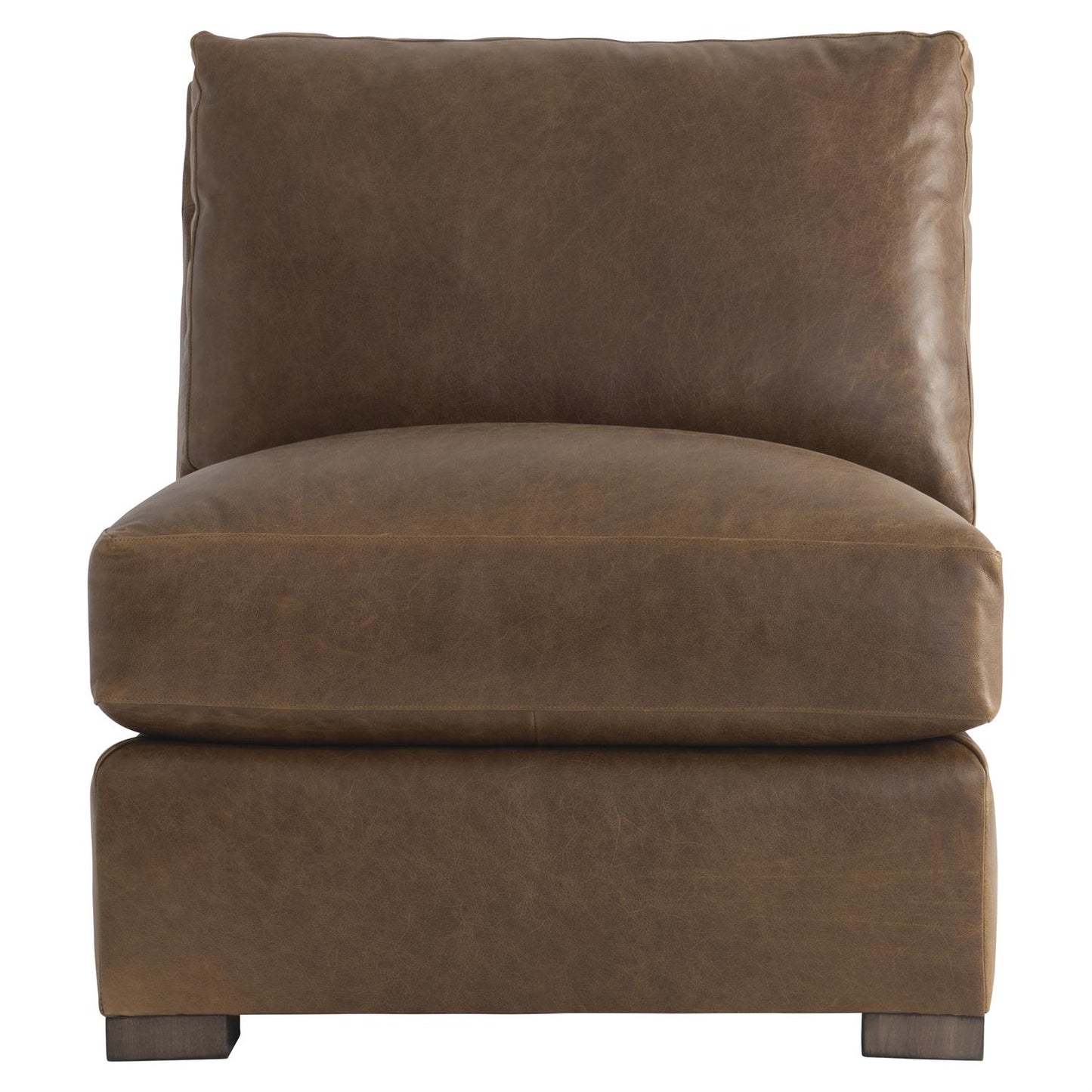 Bernhardt Ventura Leather Armless Chair — 3530LO