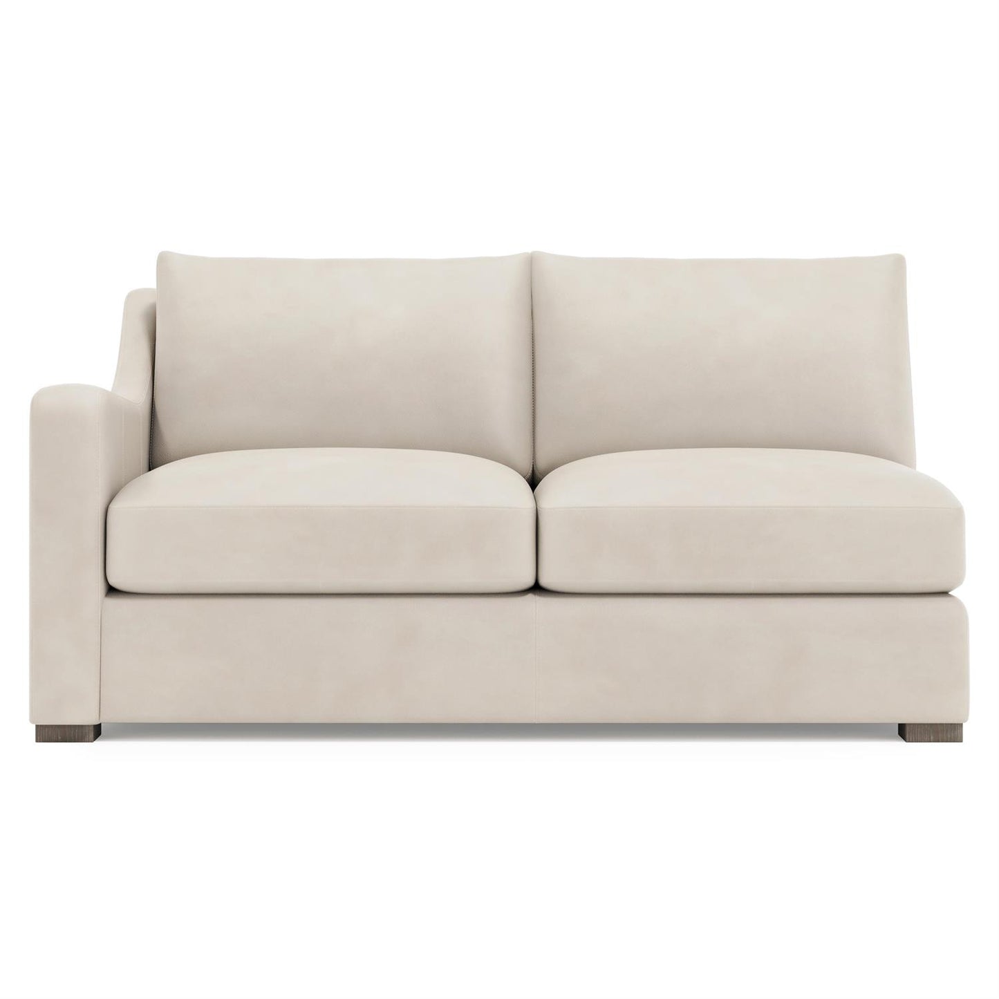 Bernhardt Ventura Leather Left Arm Loveseat Without Pillows — 3542LY